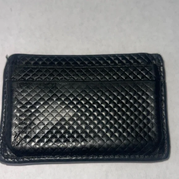 Tiffany & Co. Textured embossed Black Card Holder - Picture 2 of 6
